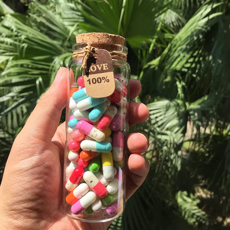 Capsule Letters Message In A Bottle Gifts For Couple