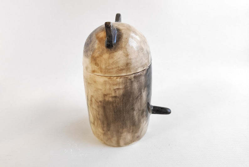 Personalized Cat Urn with Semi-spherical cover, with Name or without Name. Special Memory. Multipurpose Box.-ilovevango