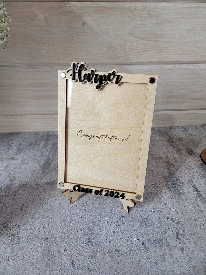 Graduation 2024 Picture Frame | Personalized Class of 2024 Gift for Graduates | 2024 Graduation Gift | Graduate Class of 2024 Photo Frame-ilovevango