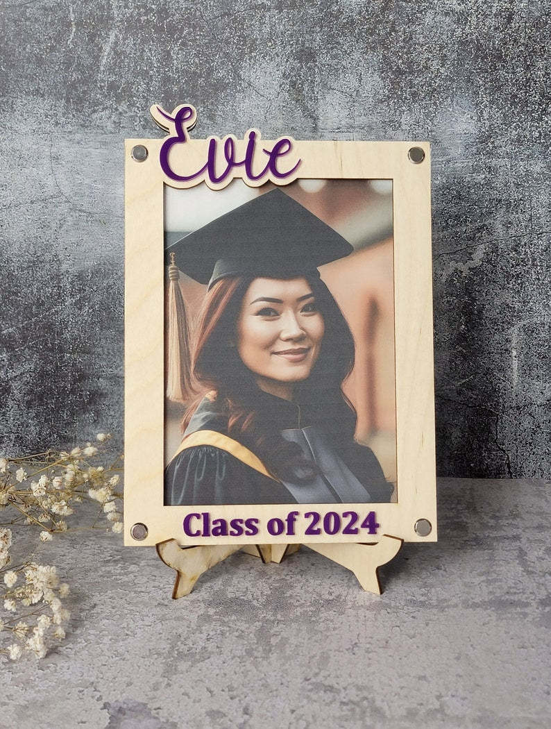 Graduation 2024 Picture Frame | Personalized Class of 2024 Gift for Graduates | 2024 Graduation Gift | Graduate Class of 2024 Photo Frame-ilovevango