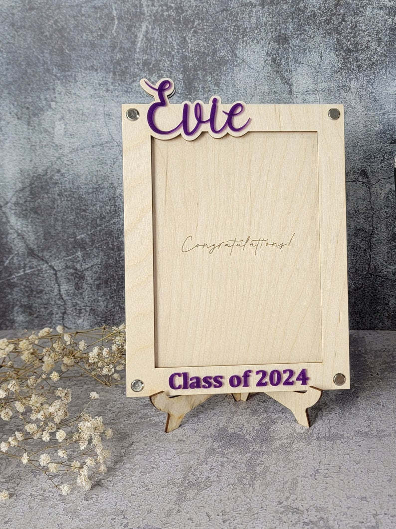 Graduation 2024 Picture Frame | Personalized Class of 2024 Gift for Graduates | 2024 Graduation Gift | Graduate Class of 2024 Photo Frame-ilovevango