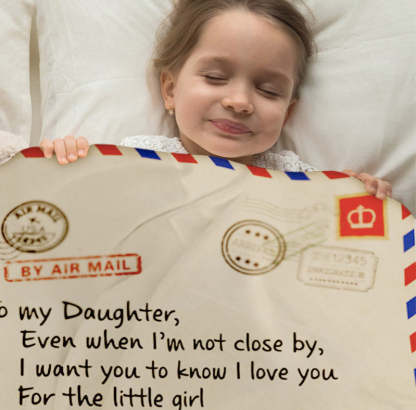 To My Wife Blanket, Personalized photo Blanket, Letter Blanket, Gift For Daughter, Birthday Gift Christmas Gift Love Mom-ilovevango
