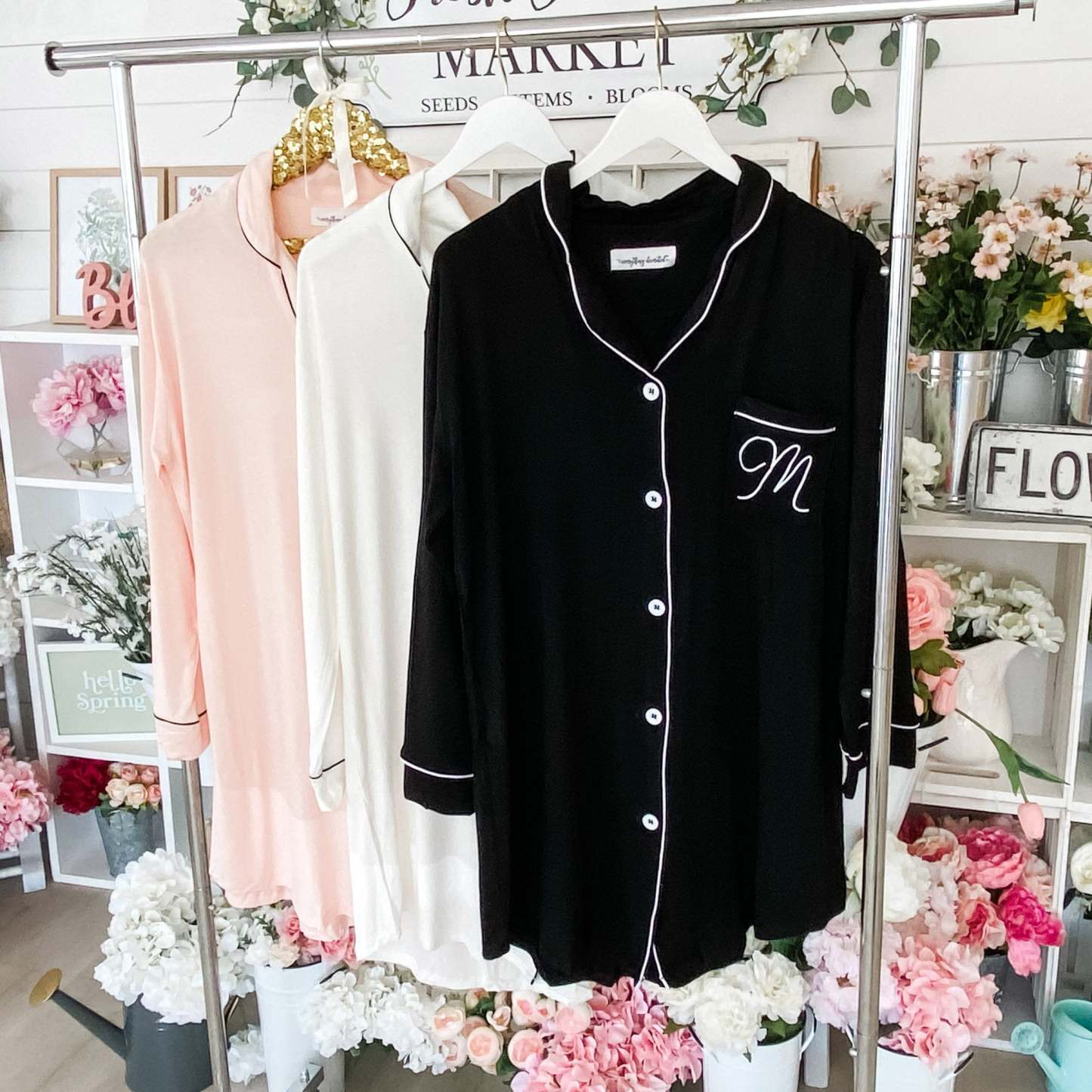 Bridesmaid Button Down Shirts Bridesmaid Sleep Shirts Bridesmaid Pajamas Monogram Bridesmaid Shirts Getting Ready Outfits Personalized-ilovevango