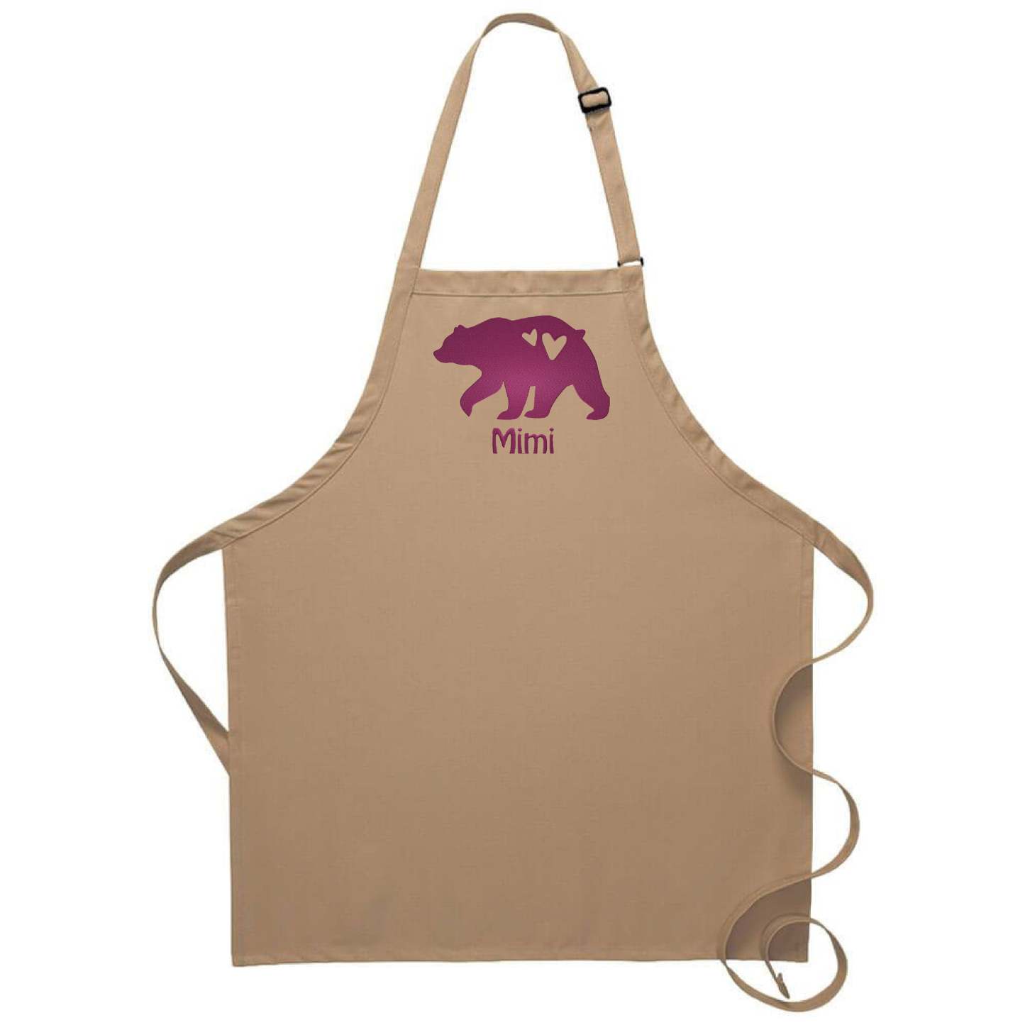 Mama Bear Apron Personalized Name Customizable Embroidered Kitchen Apron With Pockets And Adjustable Neck Perfect Mothers Day Gift For Her-ilovevango