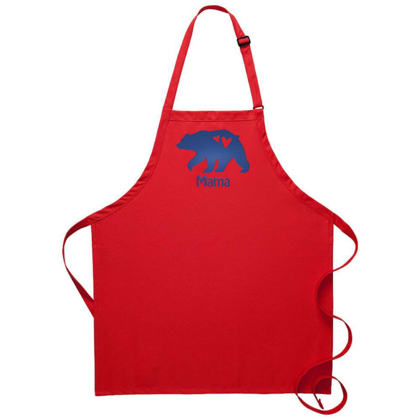 Mama Bear Apron Personalized Name Customizable Embroidered Kitchen Apron With Pockets And Adjustable Neck Perfect Mothers Day Gift For Her-ilovevango