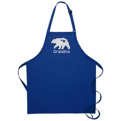 Mama Bear Apron Personalized Name Customizable Embroidered Kitchen Apron With Pockets And Adjustable Neck Perfect Mothers Day Gift For Her-ilovevango