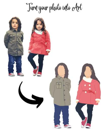 Custom Faceless Portraits-Custom Minimalist Portrait Phone Case-Custom Gifts