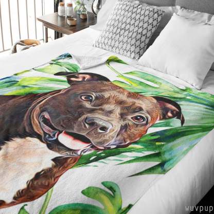 Custom Dog Blanket, Pet Blanket, Made from your Photo, Dog Lover Gifts, Dog Mom Gift, Pet Lover Gifts-ilovevango
