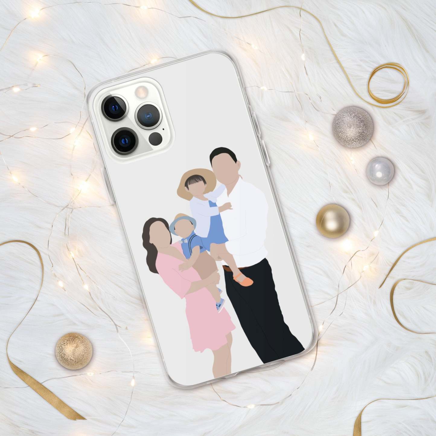 Custom Faceless Portraits-Custom Minimalist Portrait Phone Case-Custom Gifts