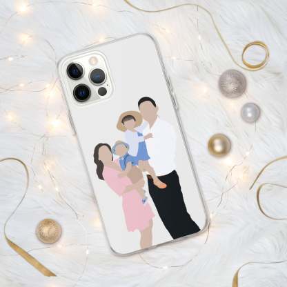 Custom Faceless Portraits-Custom Minimalist Portrait Phone Case-Custom Gifts