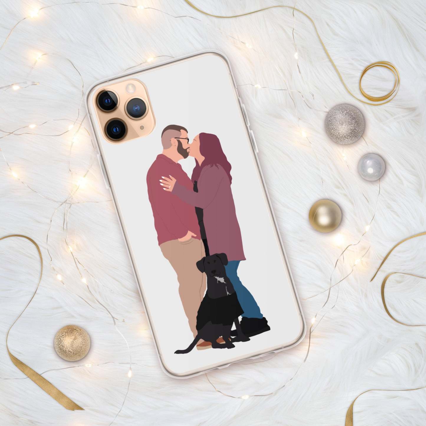 Custom Faceless Portraits-Custom Minimalist Portrait Phone Case-Custom Gifts