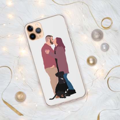 Custom Faceless Portraits-Custom Minimalist Portrait Phone Case-Custom Gifts