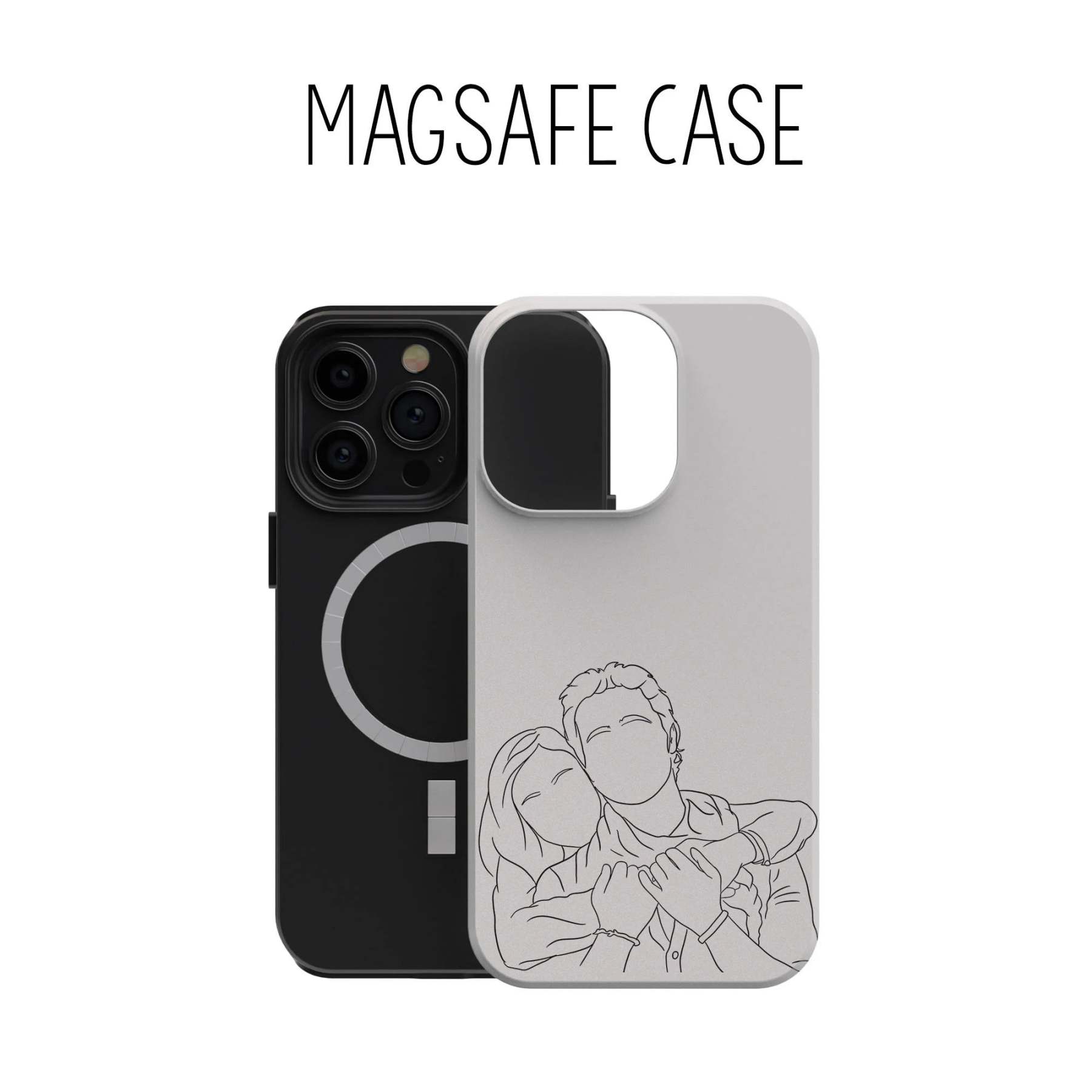 Custom Line Art From Photo Phone Case Personalized Gift