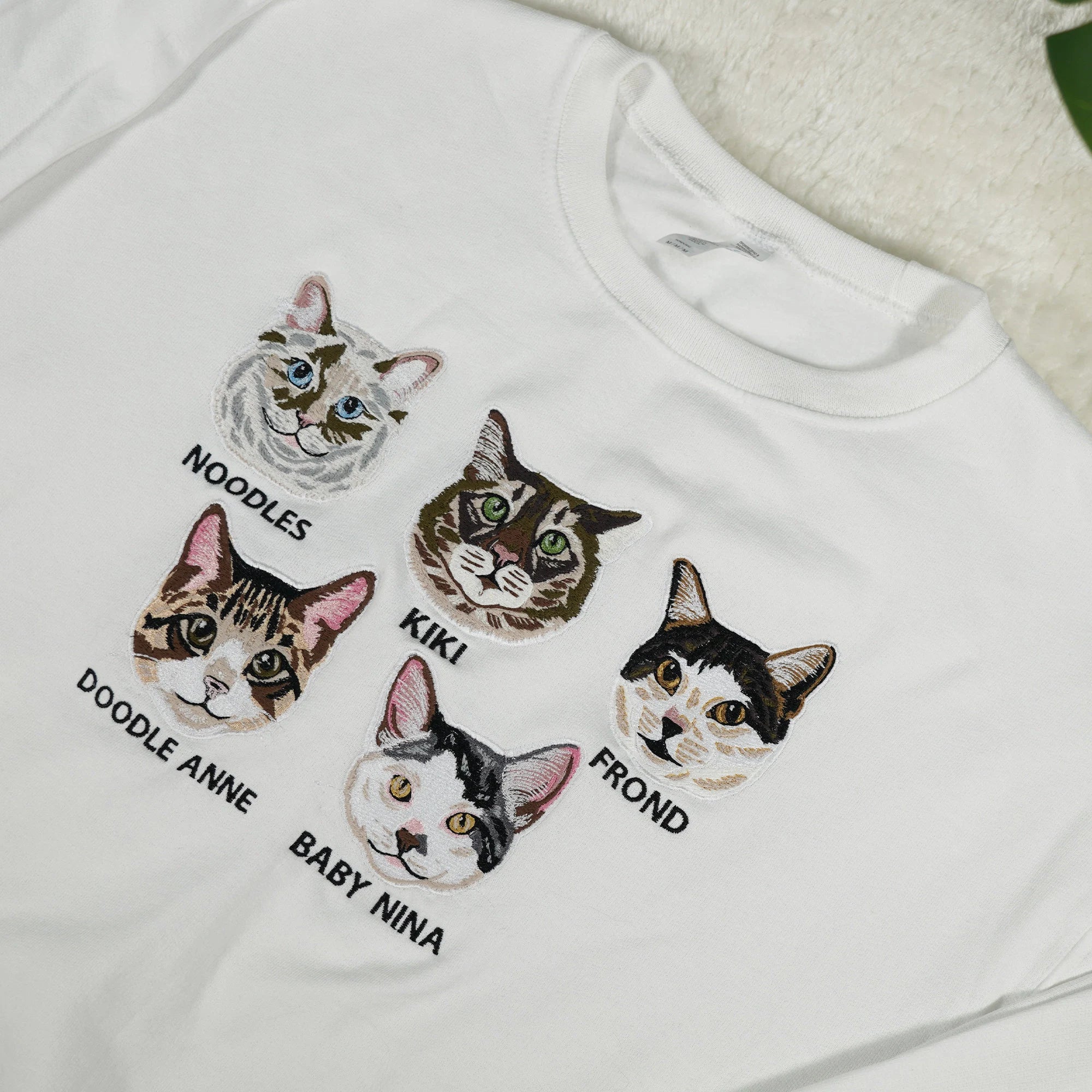 Custom embroidered pet T shirt, hoodie, sweatshirt embroidered Personalized, holiday Gift, embroidery sweatshirt, gift for friends-ilovevango