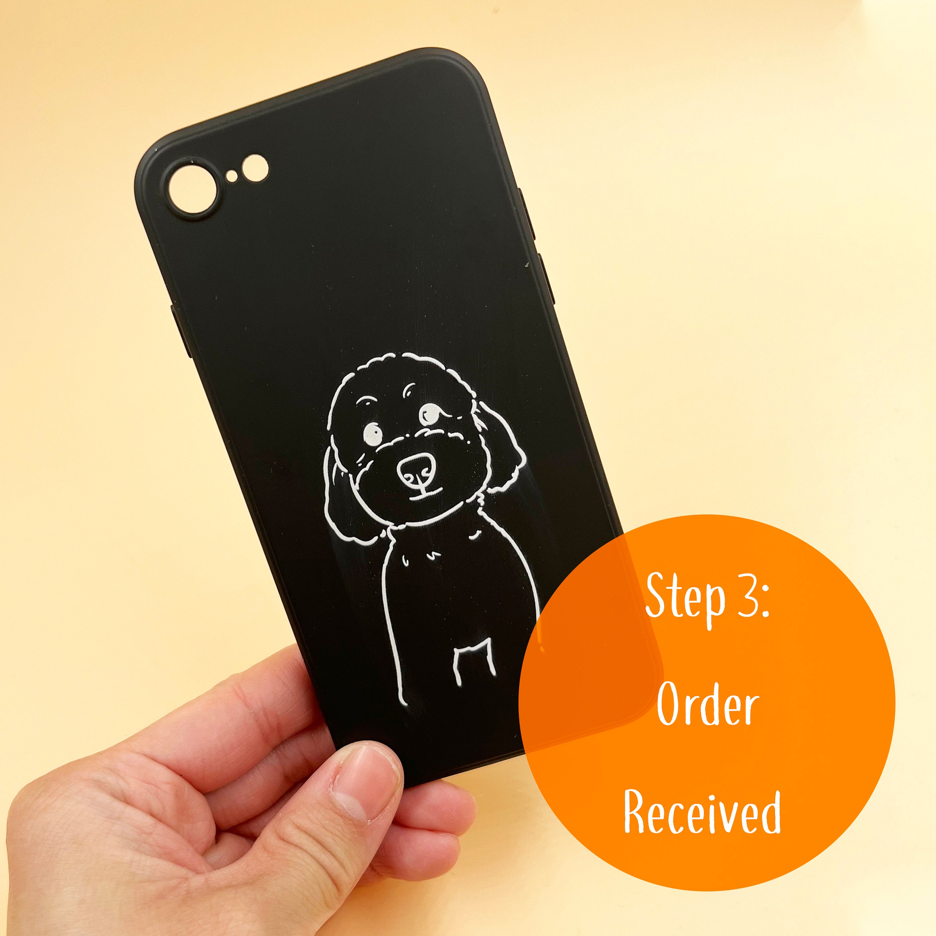 Custom Line Art Phone Case | Personalised Case | Matching Phone Case For Couples |Custom Illustration Phone Cases From Photo-ilovevango