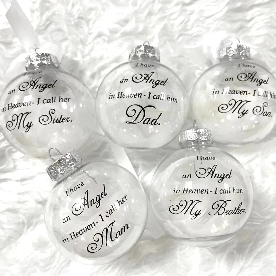 Angelic Love Memorial Personalized Christmas Ornament For Loved Ones Perfect Christmas Gift Honour A Lost Loved One-ilovevango