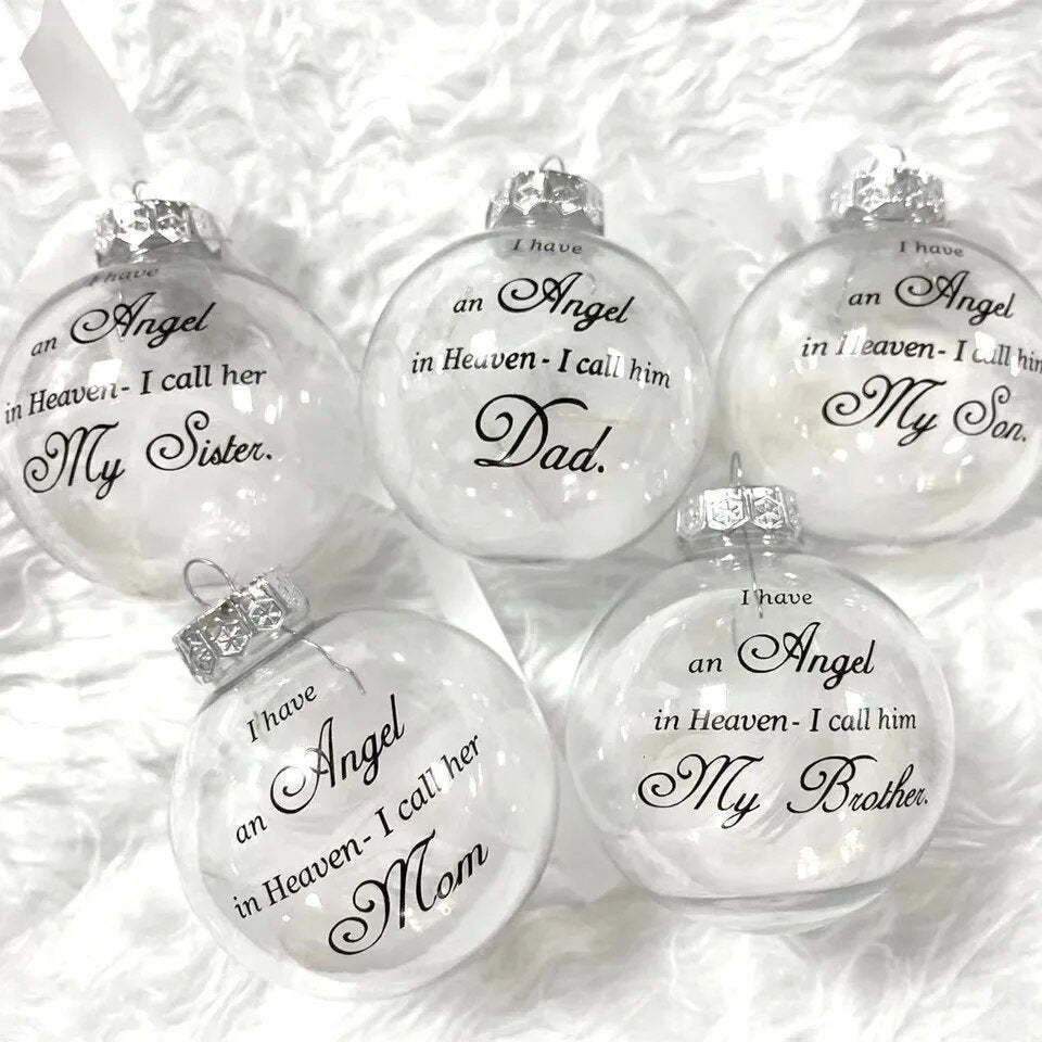 Angelic Love Memorial Personalized Christmas Ornament For Loved Ones Perfect Christmas Gift Honour A Lost Loved One-ilovevango