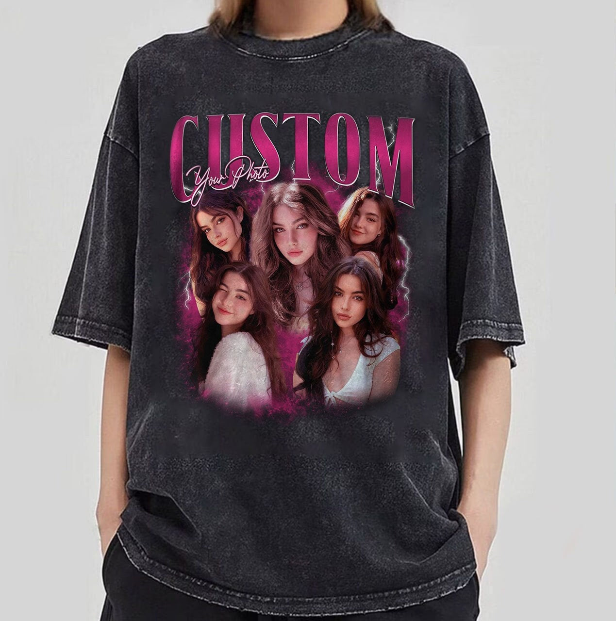 Custom Bootleg Rap Tee, Vintage Custom Funny Rap Shirt, Custom Photo Vintage T Shirts, Youth Tee, Custom Image Tee-ilovevango