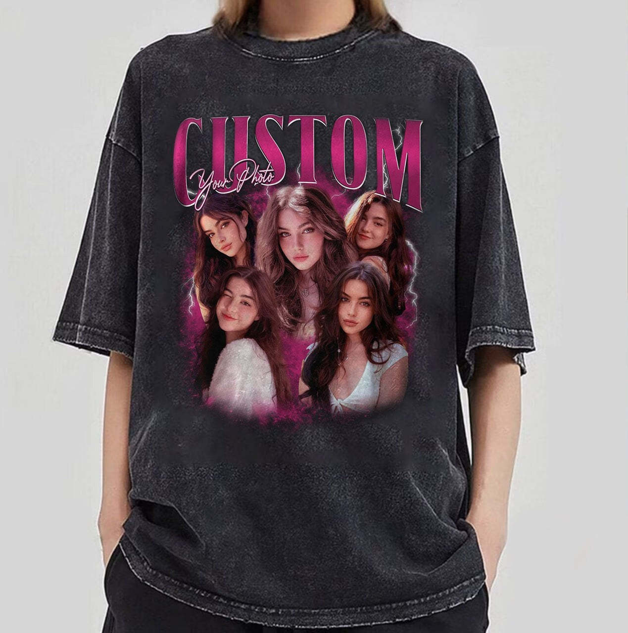 Custom Bootleg Rap Tee, Vintage Custom Funny Rap Shirt, Custom Photo Vintage T Shirts, Youth Tee, Custom Image Tee-ilovevango