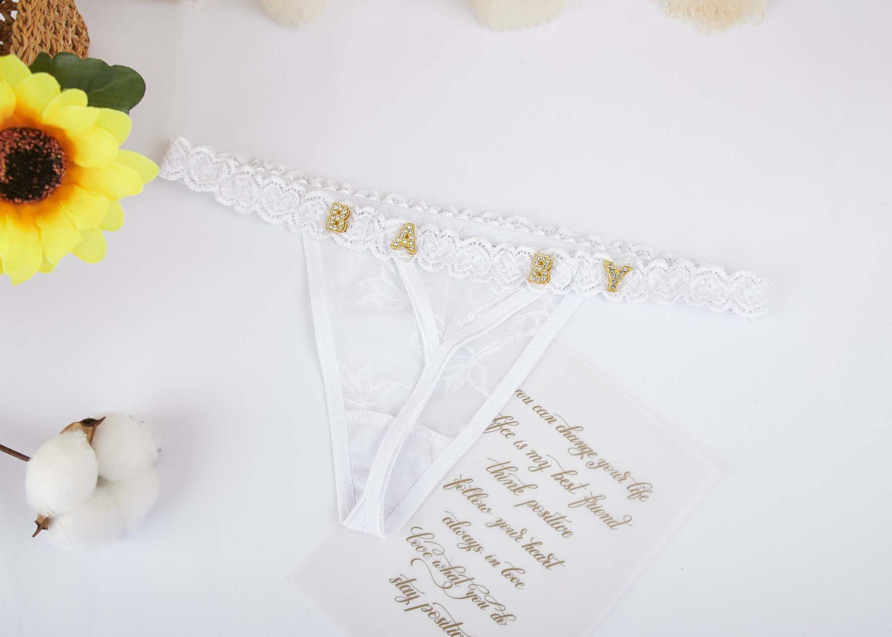 Custom Crystalized Thong Personalized Thong with Name