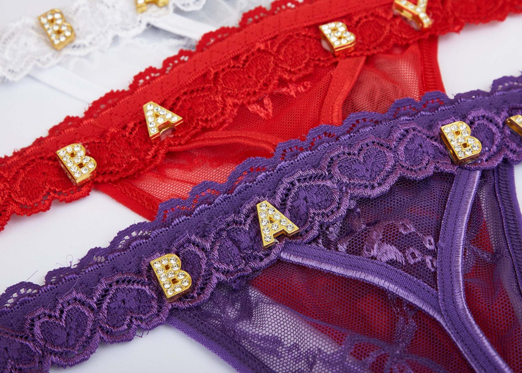 Custom Crystalized Thong Personalized Thong with Name