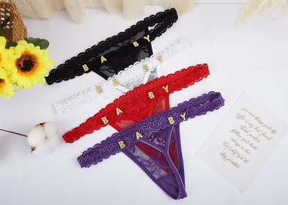 Custom Crystalized Thong Personalized Thong with Name
