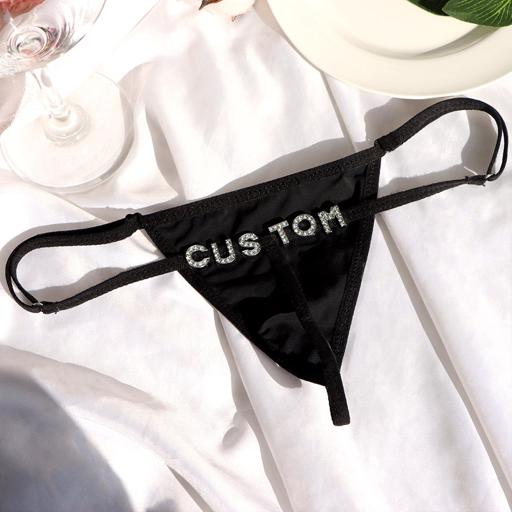 Customized Thong Chain, Thong Bikini, Custom Name Belly Chain, Personalized Waist Chain, Bikini Chain, Body Jewelry, New Year Gift for Her-ilovevango