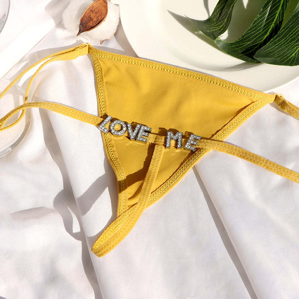 Customized Thong Chain, Thong Bikini, Custom Name Belly Chain, Personalized Waist Chain, Bikini Chain, Body Jewelry, New Year Gift for Her-ilovevango