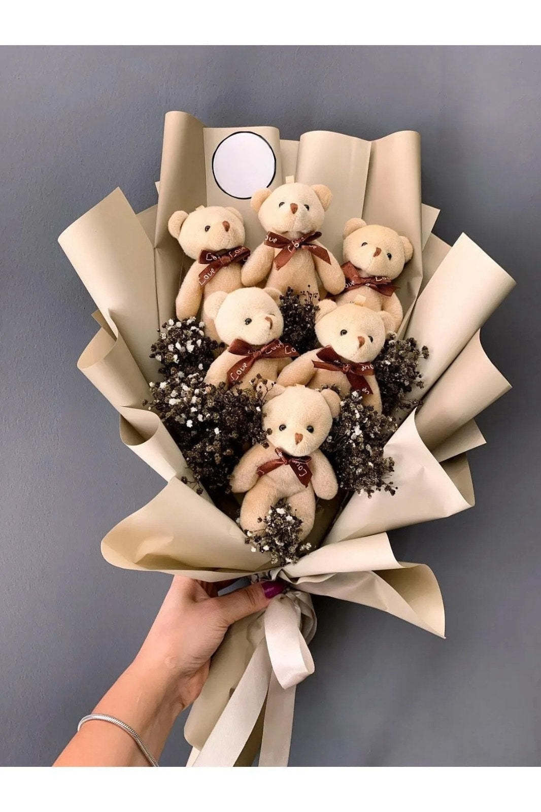 Little Bear Flowers, Plush Bear Flower Bouquet, Love Bear Flower Bouquet