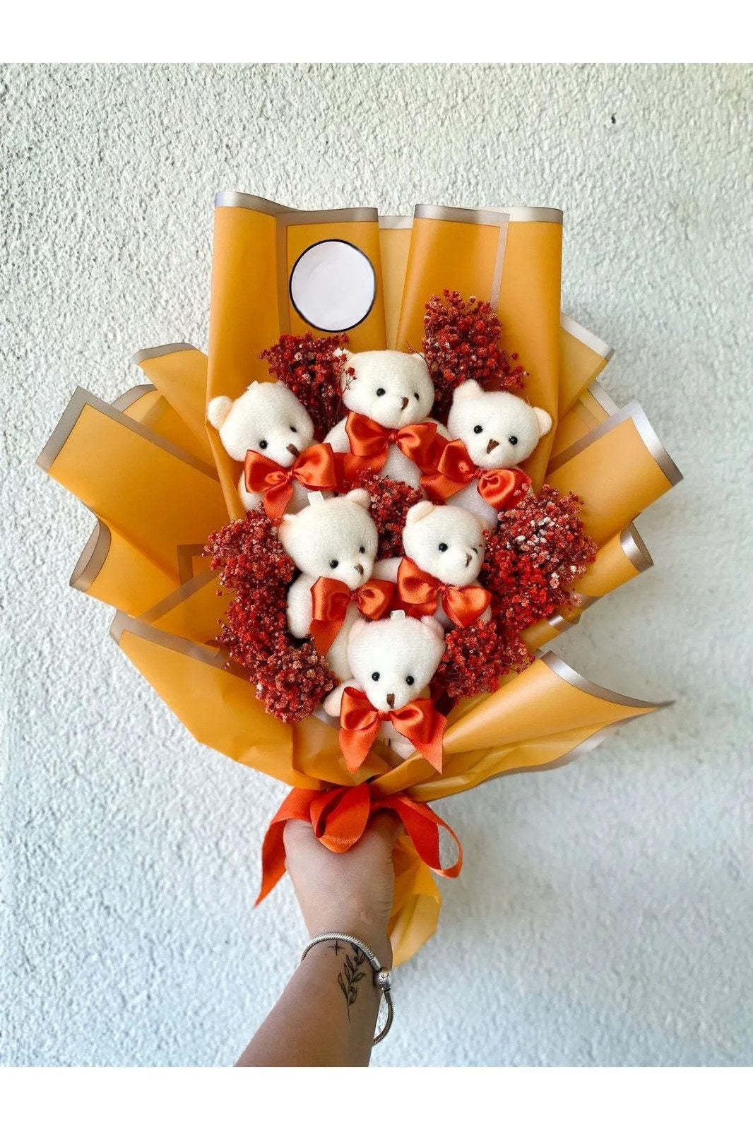 Little Bear Flowers, Plush Bear Flower Bouquet, Love Bear Flower Bouquet