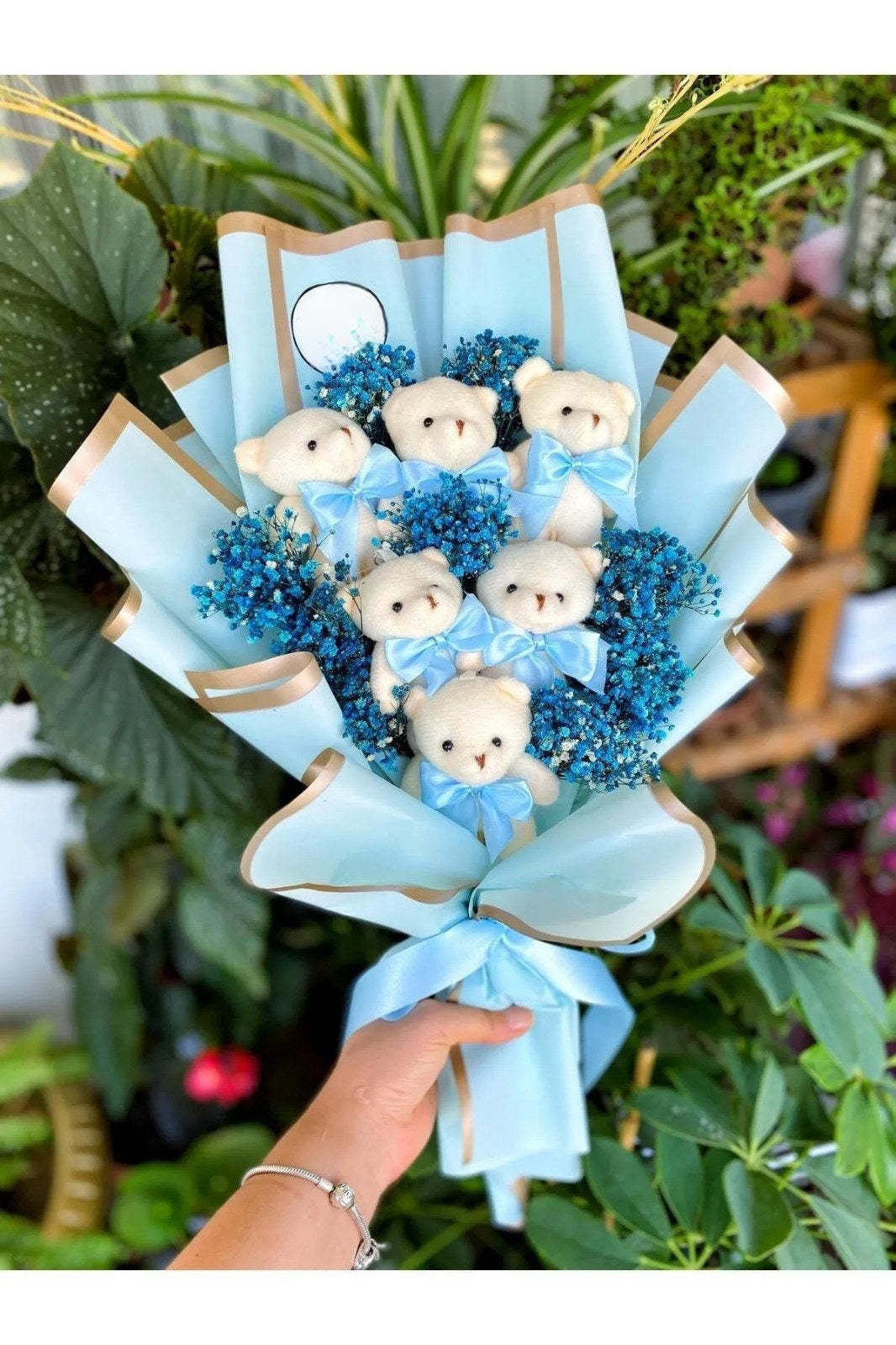 Little Bear Flowers, Plush Bear Flower Bouquet, Love Bear Flower Bouquet
