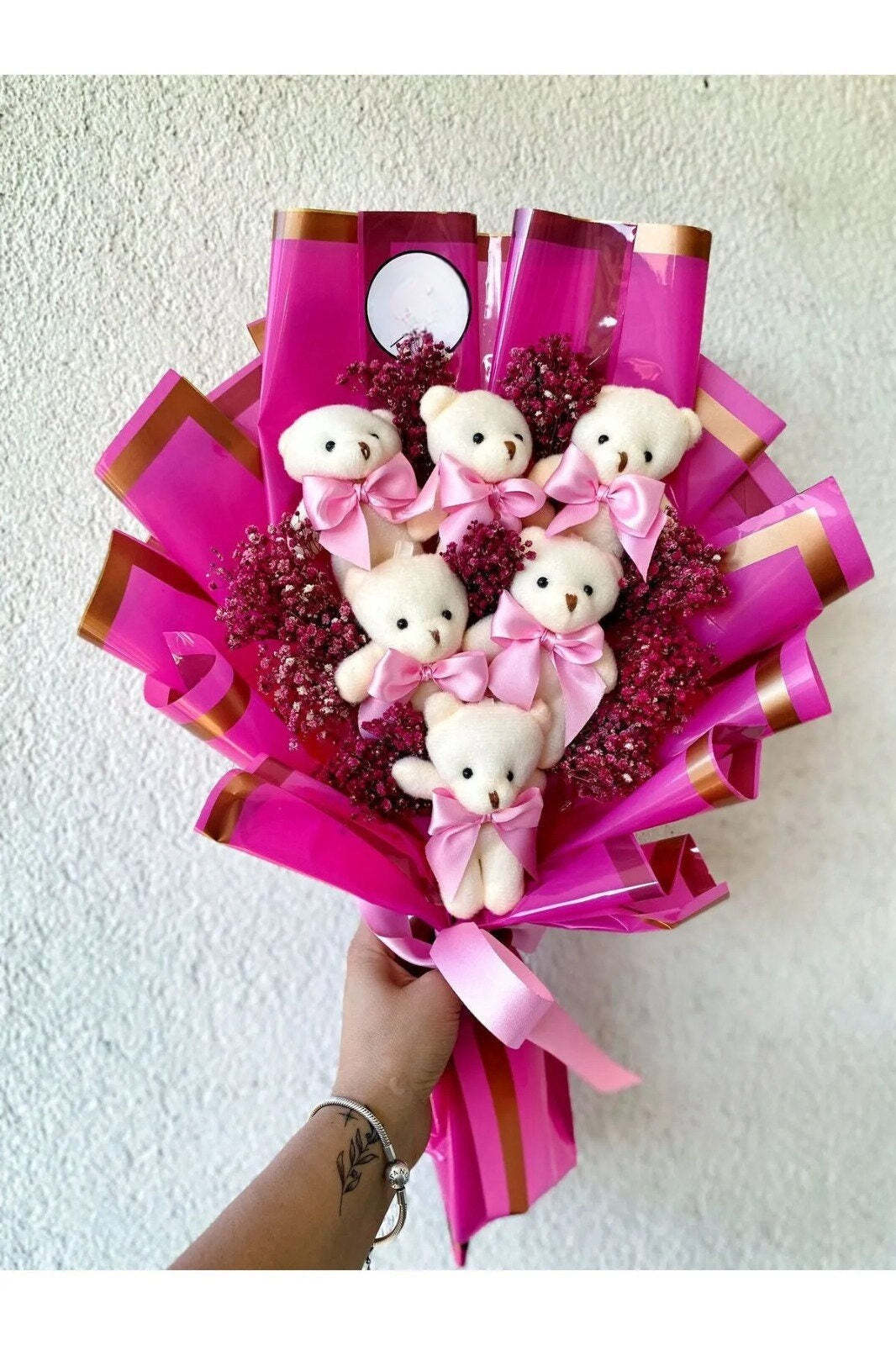 Little Bear Flowers, Plush Bear Flower Bouquet, Love Bear Flower Bouqu