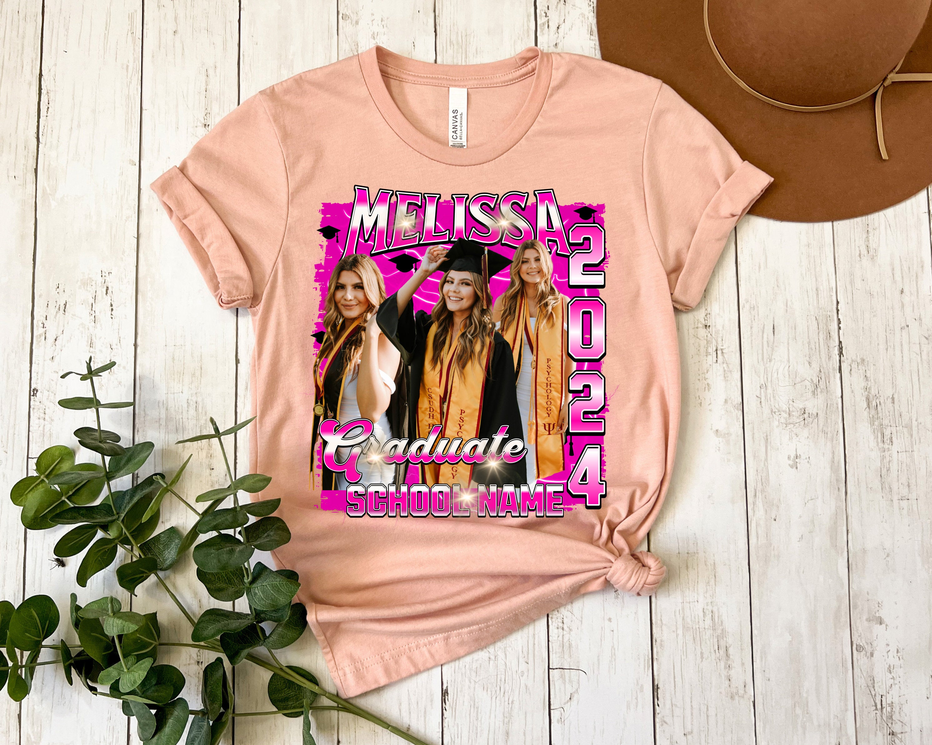 Custom Graduation Shirt, Custom Photo Graduate Shirt, Family Graduation 2024 Shirt, Senior T-Shirt, Class of 2024 Shirt, Graduation Party-ilovevango