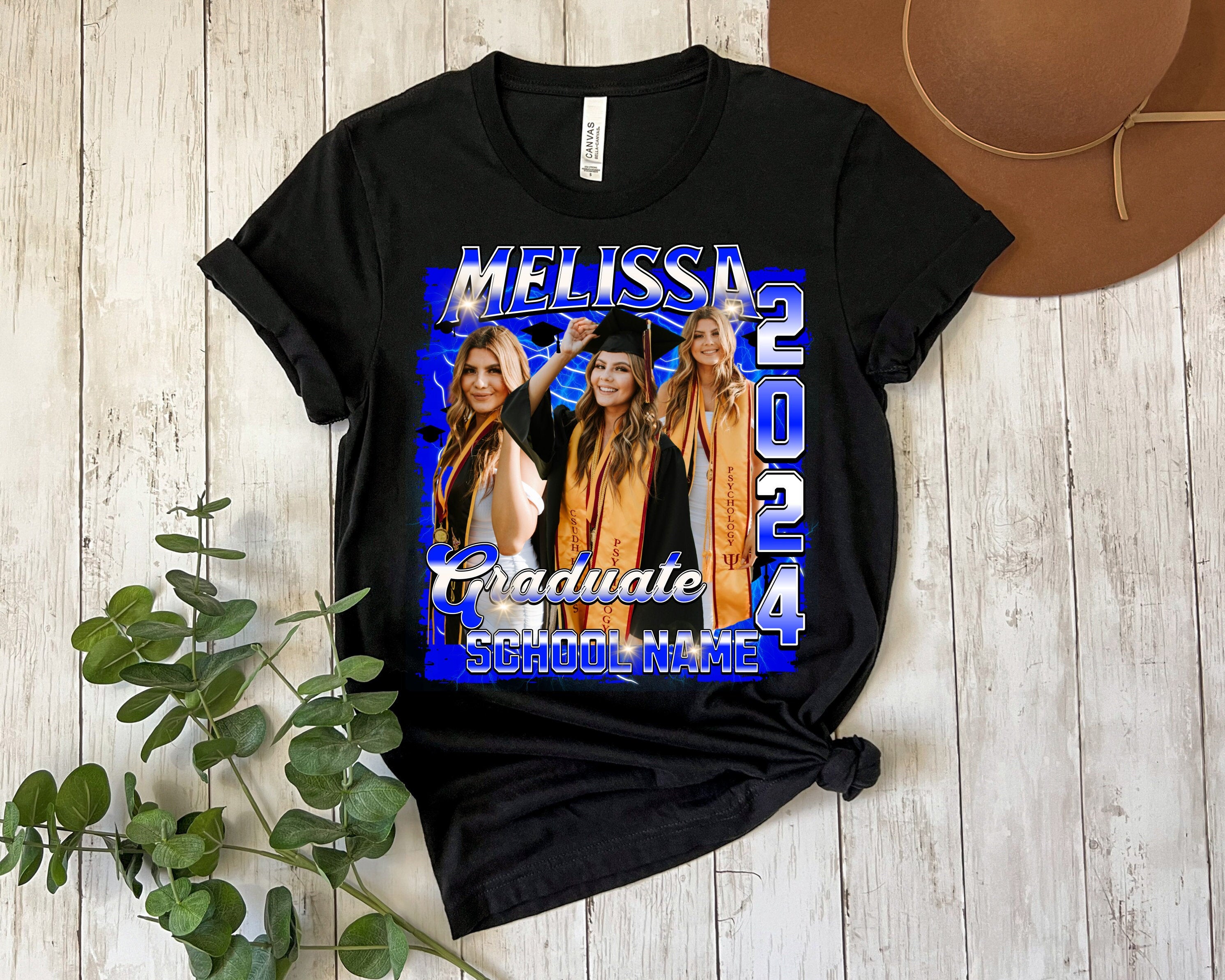 Custom Graduation Shirt, Custom Photo Graduate Shirt, Family Graduation 2024 Shirt, Senior T-Shirt, Class of 2024 Shirt, Graduation Party-ilovevango