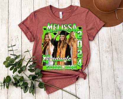 Custom Graduation Shirt, Custom Photo Graduate Shirt, Family Graduation 2024 Shirt, Senior T-Shirt, Class of 2024 Shirt, Graduation Party-ilovevango