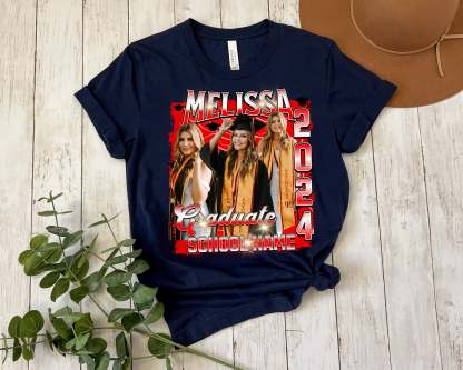 Custom Graduation Shirt, Custom Photo Graduate Shirt, Family Graduation 2024 Shirt, Senior T-Shirt, Class of 2024 Shirt, Graduation Party-ilovevango