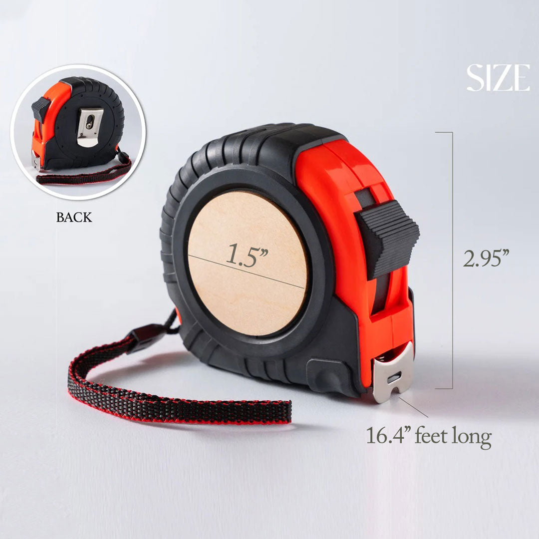 The Best Papa Ever - Family Personalized Custom Tape Measure/Hammer Set - Gifts to Father
