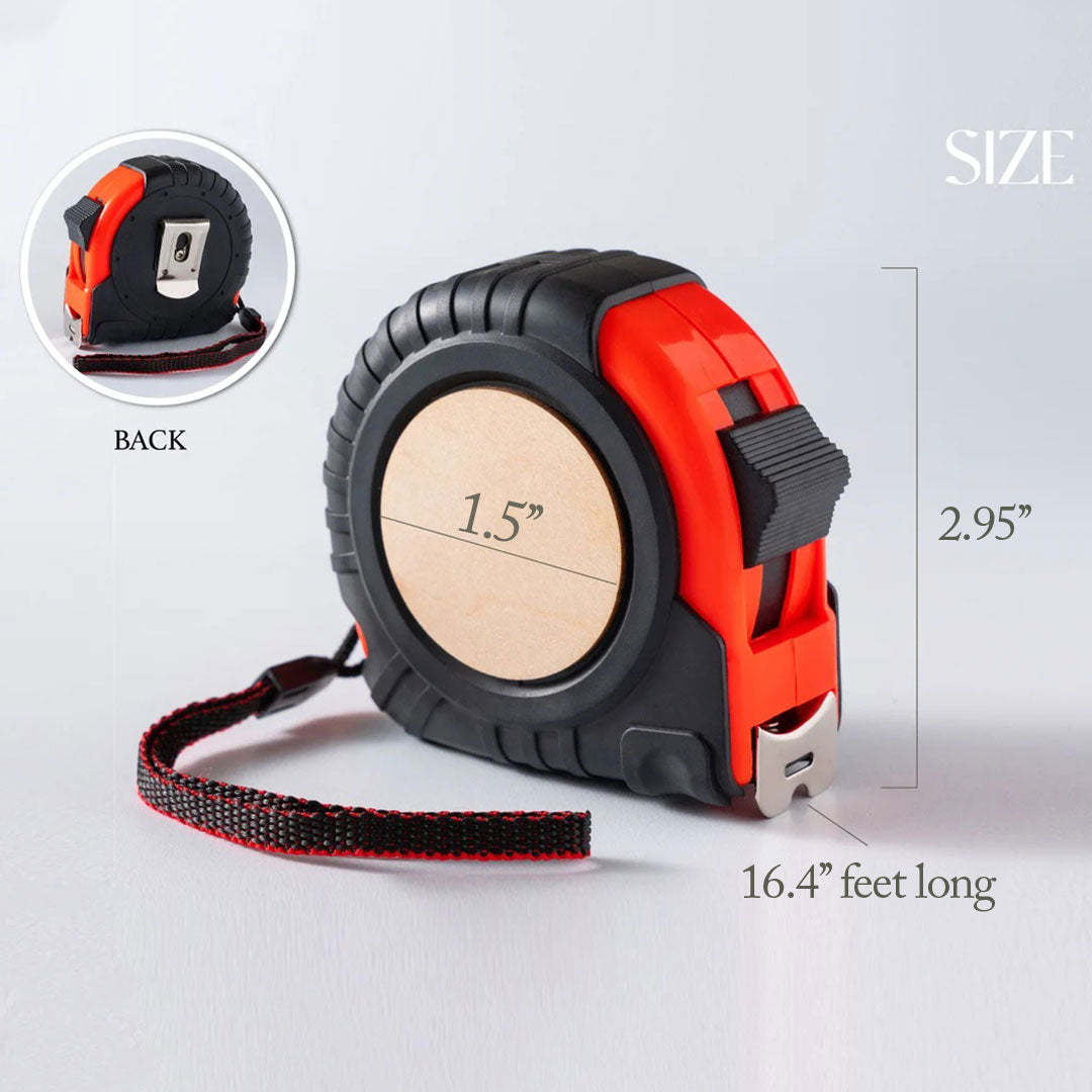 The Best Papa Ever - Family Personalized Custom Tape Measure/Hammer Set - Gifts to Father