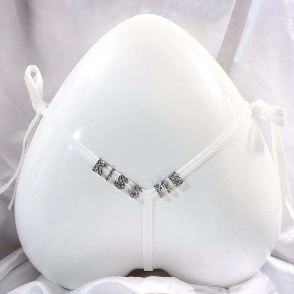Personalized Name Letters Thongs G-string Thongs for Women Panties Soft Side Tie Lingerie Briefs Multicolor Panties Sexy Jewelry-ilovevango