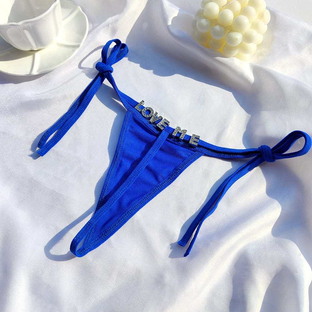 Personalized Name Letters Thongs G-string Thongs for Women Panties Soft Side Tie Lingerie Briefs Multicolor Panties Sexy Jewelry-ilovevango