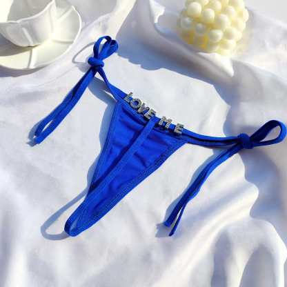 Personalized Name Letters Thongs G-string Thongs for Women Panties Soft Side Tie Lingerie Briefs Multicolor Panties Sexy Jewelry-ilovevango