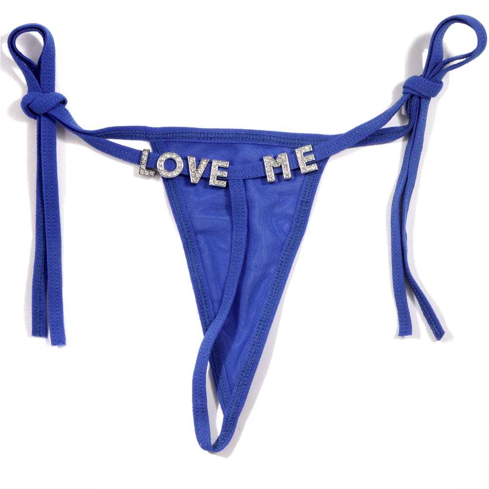 Personalized Name Letters Thongs G-string Thongs for Women Panties Soft Side Tie Lingerie Briefs Multicolor Panties Sexy Jewelry-ilovevango
