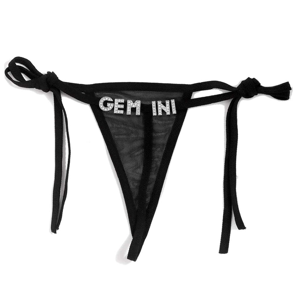 Personalized Name Letters Thongs G-string Thongs for Women Panties Soft Side Tie Lingerie Briefs Multicolor Panties Sexy Jewelry-ilovevango