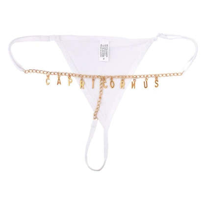 Personalized Name Thong Waist Body Jewelry Custom Letter Charm G-String Panties Women Body Chain Lingerie Gift For Her-ilovevango