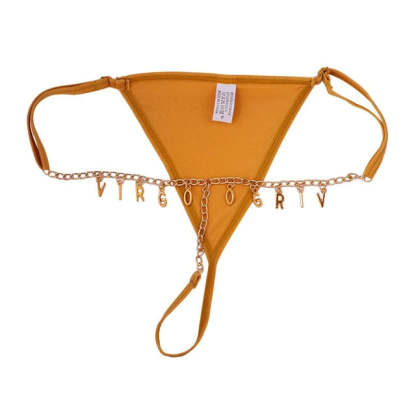 Personalized Name Thong Waist Body Jewelry Custom Letter Charm G-String Panties Women Body Chain Lingerie Gift For Her-ilovevango