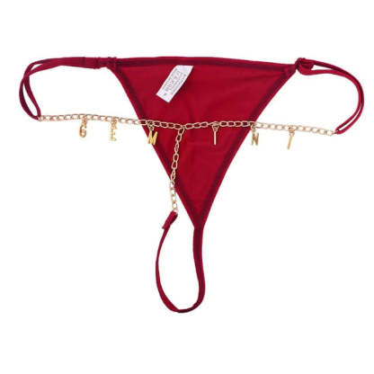 Personalized Name Thong Waist Body Jewelry Custom Letter Charm G-String Panties Women Body Chain Lingerie Gift For Her-ilovevango