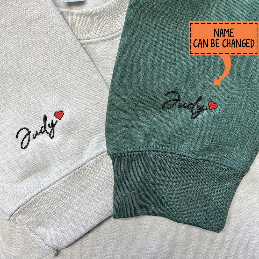 Custom Milk And Mocha Bears Embroidered Sweatshirt For Couples