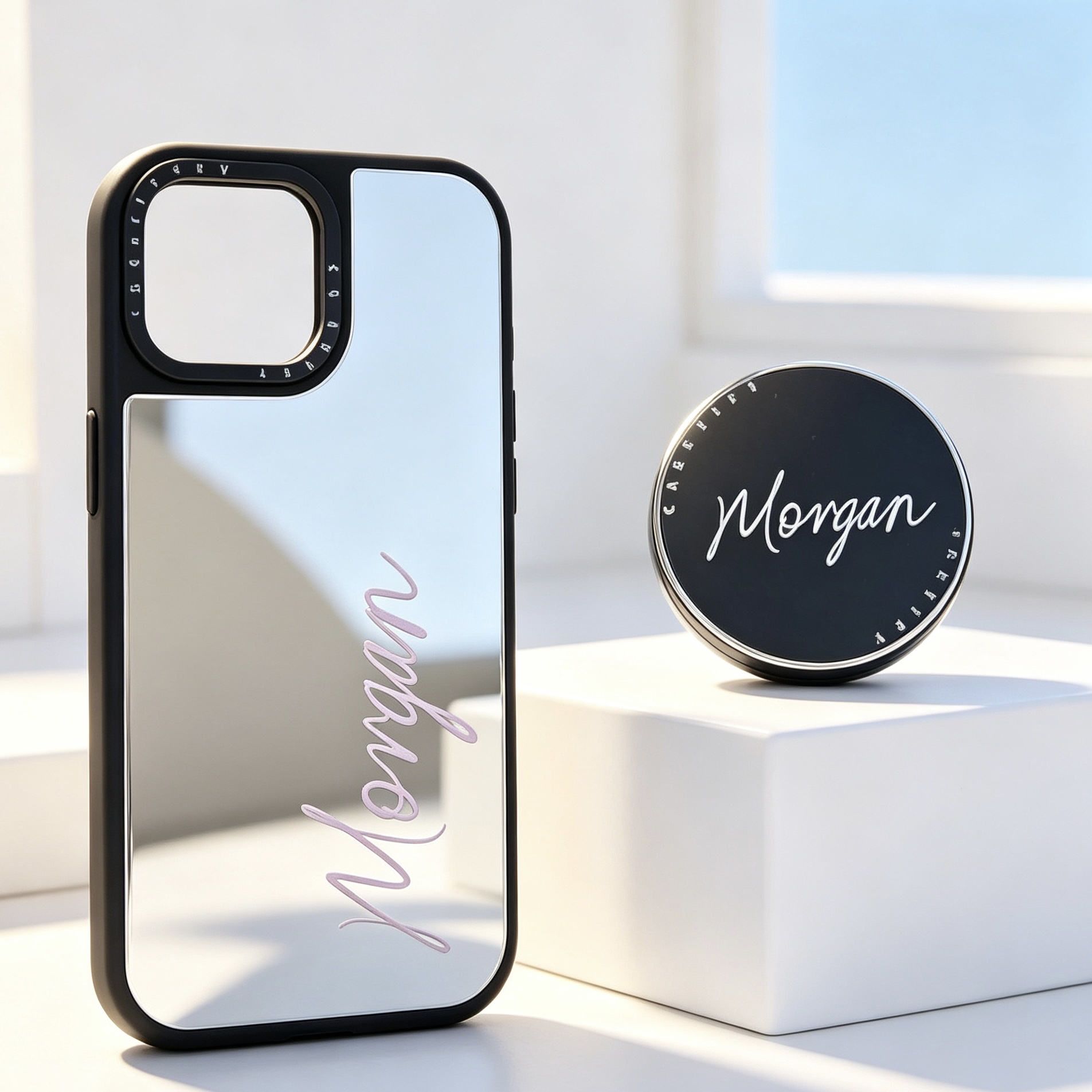 Custom Words Mirror Phone Case