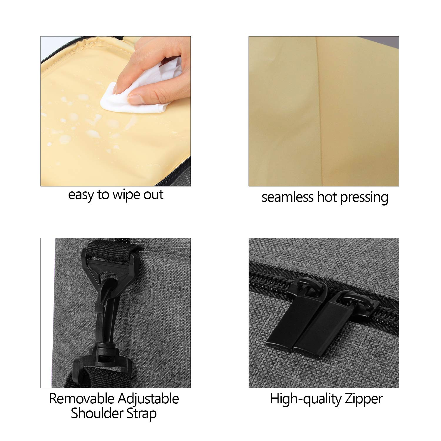 SHOPPULSE Kühltasche für 6 Milchflasche (bis zu 270 ml), Isolierte Flaschenhalter mit Kühlelement für Babyflaschen, Muttermilch Kühlbox für Unterwegs, Transport, Arbeit, Reise, Grau