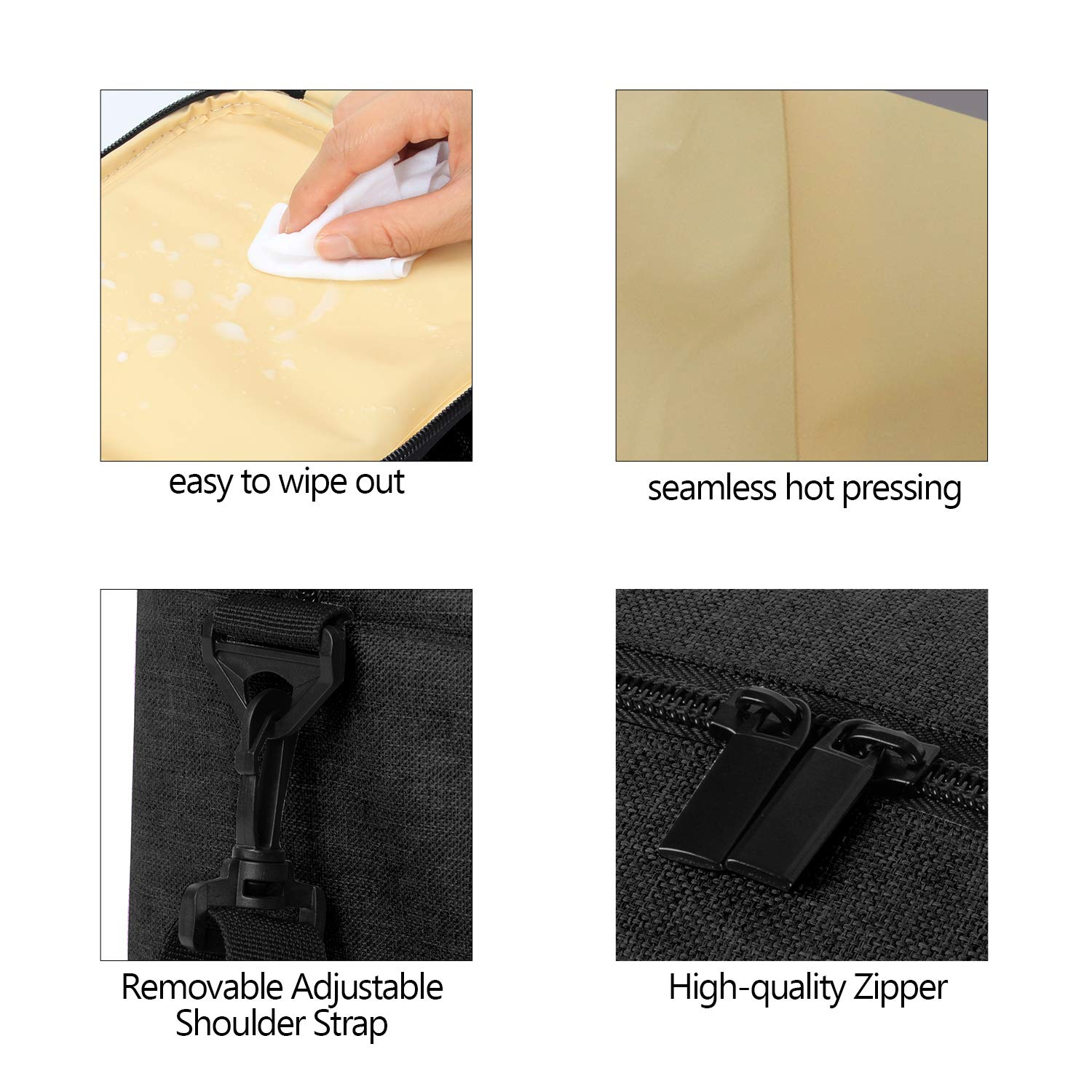 SHOPPULSE Kühltasche für 6 Milchflasche (bis zu 270 ml), Isolierte Flaschenhalter mit Kühlelement für Babyflaschen, Muttermilch Kühlbox für Unterwegs, Transport, Arbeit, Reise, Schwarz